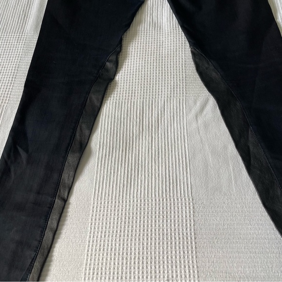 Ray & Bone Straight/Skinny Jean w/Leather Trim - Picture 5 of 8